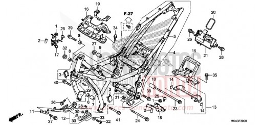 CARROSSERIE DE CHASSIS NC750XDJ de 2018